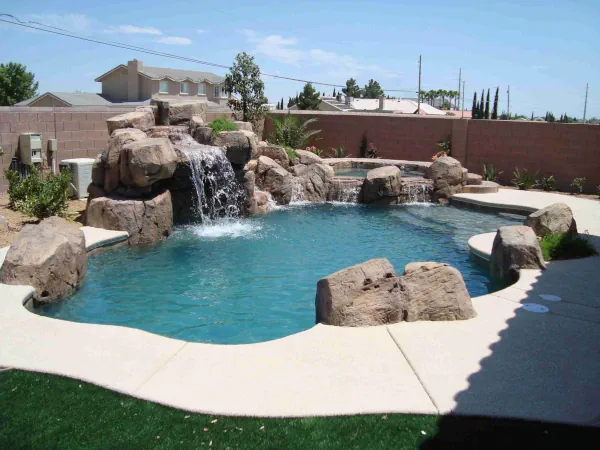Backyard Pool & Waterfall